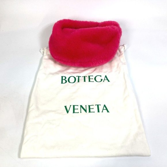 Authenticity Guarantee BOTTEGA VENETA mini the jodifer Hand Bag Faux fur pi - Picture 1 of 12